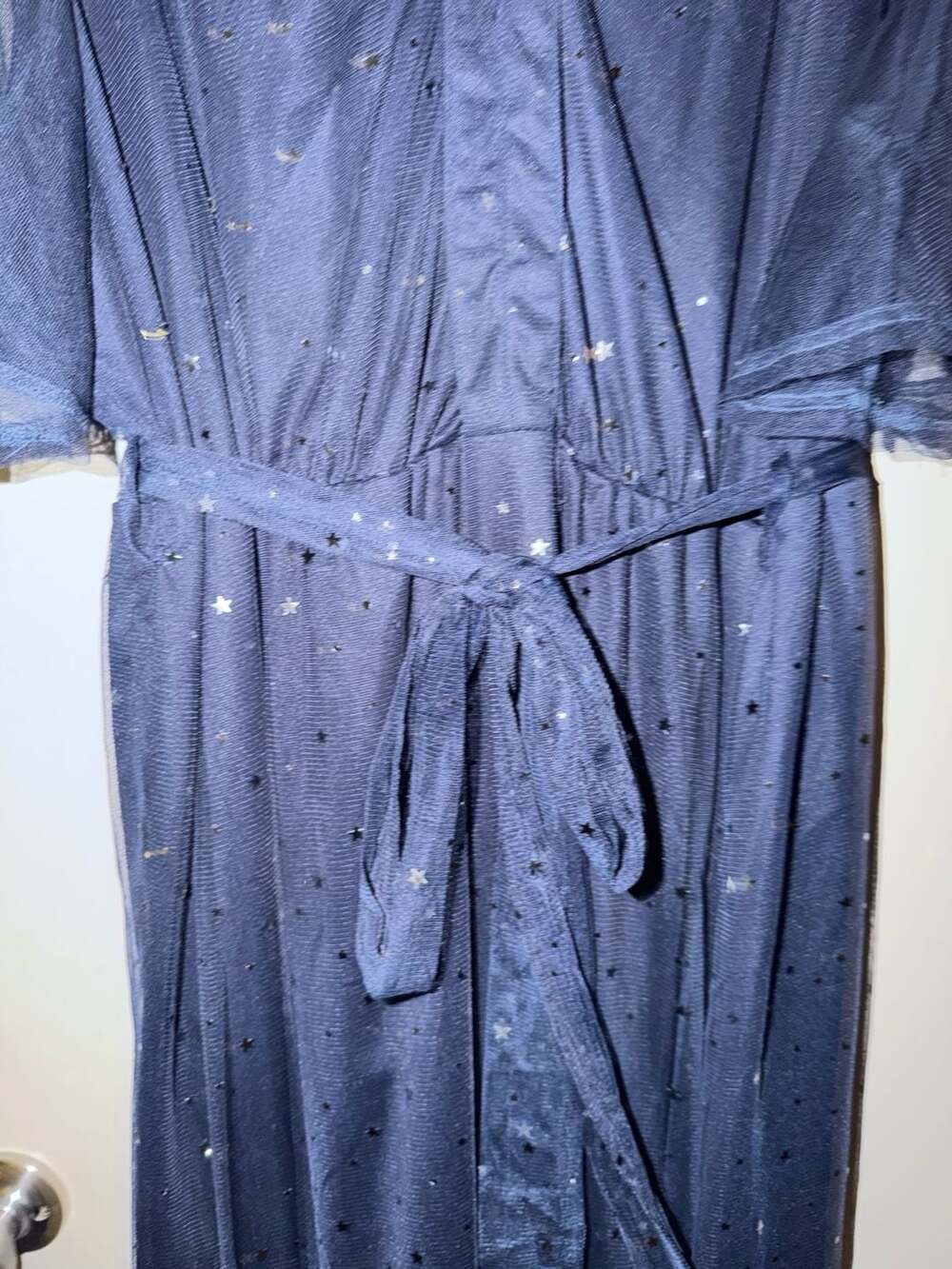 BloomChic Starry Star Mesh Mesh Overlay Dress Plus Size 3X 22-24 with Pockets - Picture 5 of 9